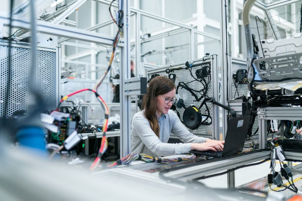 Mitarbeiter in der Produktion